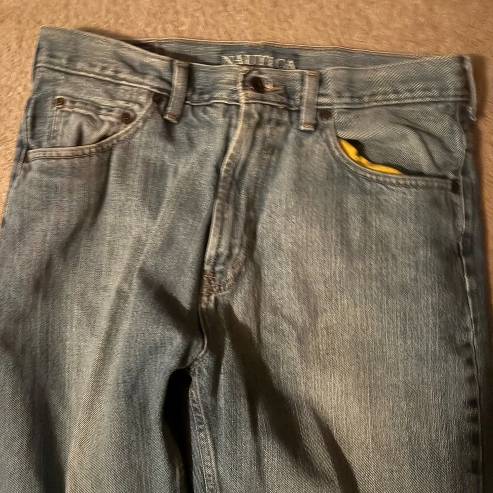 Nautica Men's Straight 100% Cotton Denim Blue Jeans ❤️
